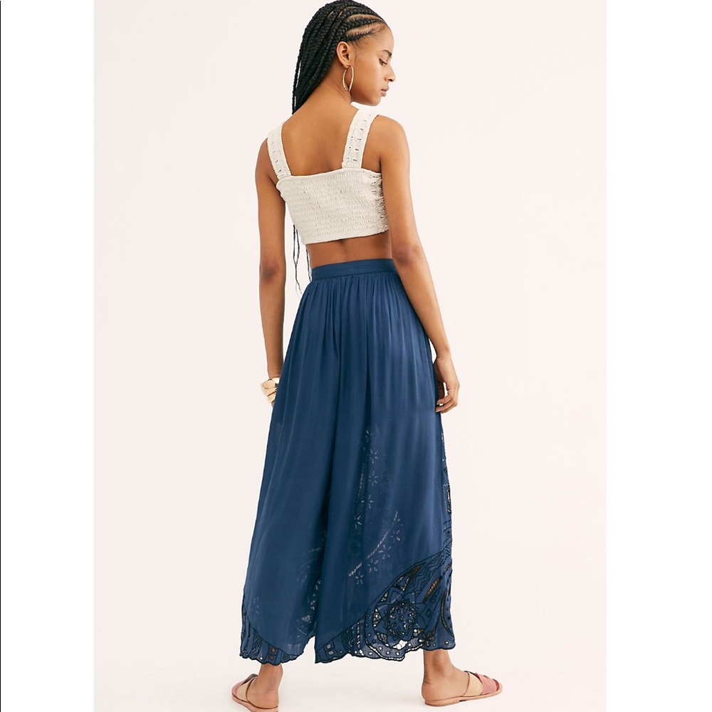 Free People Bali Embroidered Cutout Pants - Picture 2 of 3